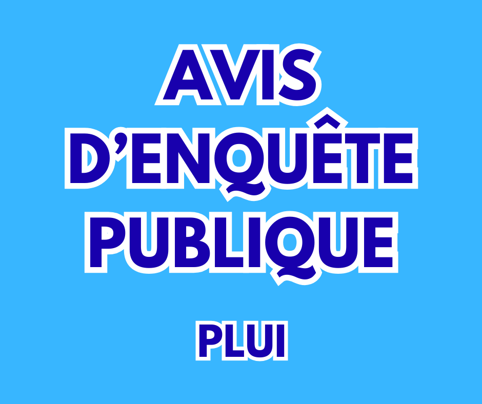 PLUI : Avis d'enquête publique
